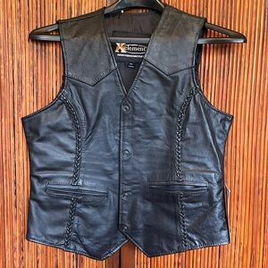 Black Leather Vest